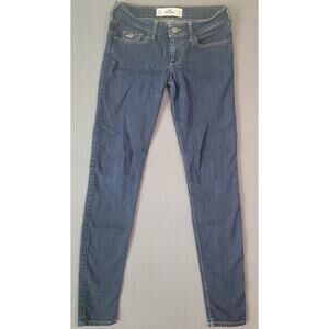 Hollister 1R Dark Denim Low-Rise Skinny Stretch Jeans Y2K Streetwear Mall Girl